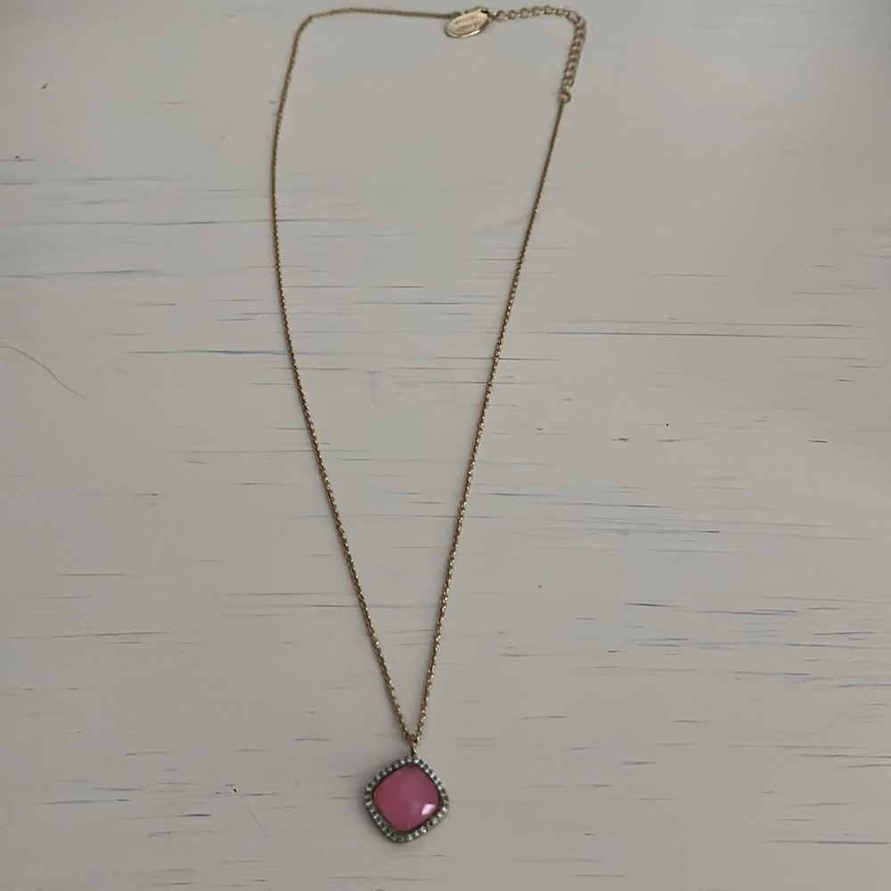 Marcia Moran Necklace with Pink Stone - Picture 2 of 5